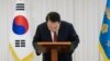 South Korean President Yoon Suk Yeol delivers an address to the nation