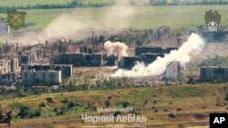 Le site de batailles intenses avec les troupes russes dans la région de Donetsk, en Ukraine, à la fin du mois de juillet 2024. (Image : Groupe d'intervention « Cygne noir » de la 225e brigade via AP)