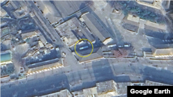 개성 시내에서 11월 20일에 발견된 한국 현대자동차의 에어로시티 버스. 사진=Airbus (via Google Earth) 