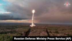 Proba ruske interkontinentalne rakete na severozapapadu Rusije (Foto: Russian Defense Ministry Press Service via AP)