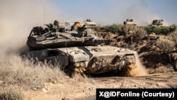 以色列国防军2025年9月16日公布的视频显示，以色列坦克和地面部队向加沙城发动大规模攻势。