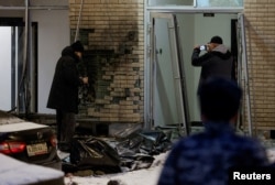 Mesto eksplozije u kojoj su, prema ruskom istražnom komitetu, poginuli ruski general Igor Kirilov, zadužen za nuklearne zaštitne snage, i njegov pomoćnik, u Moskvi, Rusija, 17. decembra 2024.