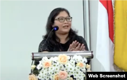 Dosen Fakultas Hukum UGM, Sri Widyanti Eddyono. (VOA)
