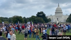 在美国国会周围支持1月6日国会暴乱的集会人数远低于预期(2021年9月18日）