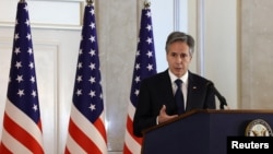 资料照片：美国国务卿布林肯。