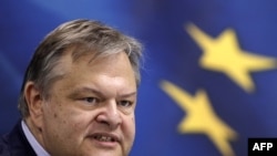 Bộ trưởng Tài chính Hy Lạp Evangelos Venizelos đến Brussels để họp với các Bộ trưởng Tài chính khối euro