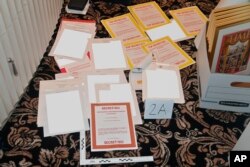 Dokumenta pronađena u Mar-a-Lagu. (Foto: Department of Justice via AP, File)