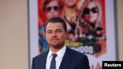 Leonardo DiCaprio menghadiri pemutaran perdana "Once Upon a Time In Hollywood" di Los Angeles, California, AS, 22 Juli 2019. (Foto: Reuters / Mario Anzuoni)