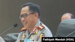 Kepala Kepolisian Republik Indonesia Jenderal Tito Karnavian. (VOA/Fathiyah Wardah)