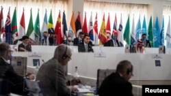 图为20国集团在意大利举行成员国外长会议（2021年6月29日）