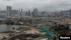 香港启德地区的地产开发。（2017年3月14日）