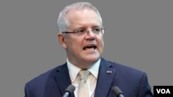 资料照片：澳大利亚总理莫里森。