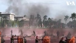 Kopassus Pamer Kebolehan Demonstrasi Anti-Terorisme di Depan Menhan AS