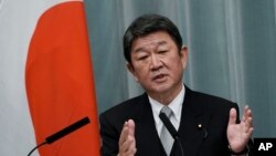 资料照:日本外交大臣茂木敏充