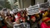 Demo Protes Pelecehan PRT Asal Indonesia di Hong Kong 