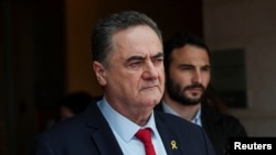 以色列外交部长以色列·卡茨( Israel Katz)在耶路撒冷。（资料照， 202 年 11 月 7 日）