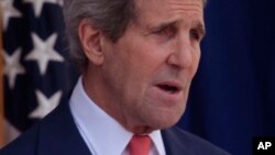  John Kerry, sakataren harkokin wajen Amurka.