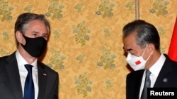 布林肯10月31日与王毅在20国集团（G20）峰会期间举行了1小时会谈。（路透社）