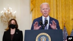 Predsednik Džo Bajden govori o evakuaciji američkih državljana iz Avganistana, 20. avgusta 2021. 