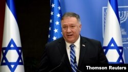 Menteri Luar Negeri AS Pompeo bertemu dengan Perdana Menteri Israel Netanyahu di Yerusalem. (Foto: Reuters)