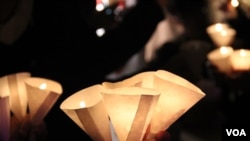 港人為艾滋病日办烛光晚会