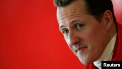 Mihael Šumaher na konferenciji za novinare 2006. godine