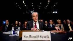 ARHIVA - Generalni inspektor Sekretarijata za pravosuđe Majkl Horovic svedoči u Senatu (Foto: AP/Andrew Harnik)