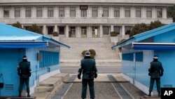 资料照：板门店的朝韩分界线。