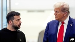 Shugaban Amurka Donald Trump tare da Shugaban Ukraine Volodymyr Zelenskyy