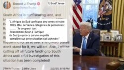 Coup de froid entre l'Afrique du Sud et les États-Unis 