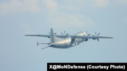 资料照片：2020年10月25日，出现在台湾西南空域防空识别区的中国大陆运八反潜机