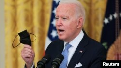 Predsednik SAD Džo Bajden govori o vakcinaciji protiv Kovida 19 u Beloj kući, 29. jul, 2021. (Foto:Rojters/Evelyn Hockstein)