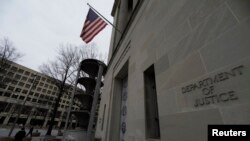 Gedung Departemen Kehakiman AS di Washington, 1 Februari 2018.