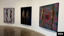 Radovi Vladislava Šćepanovića "Adam i Eva u rajskom vrtu", "Adam i Eva 2" i "Adam i Eva".