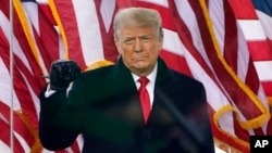 Président Donald Trump na Washington, 5 mai 2021.