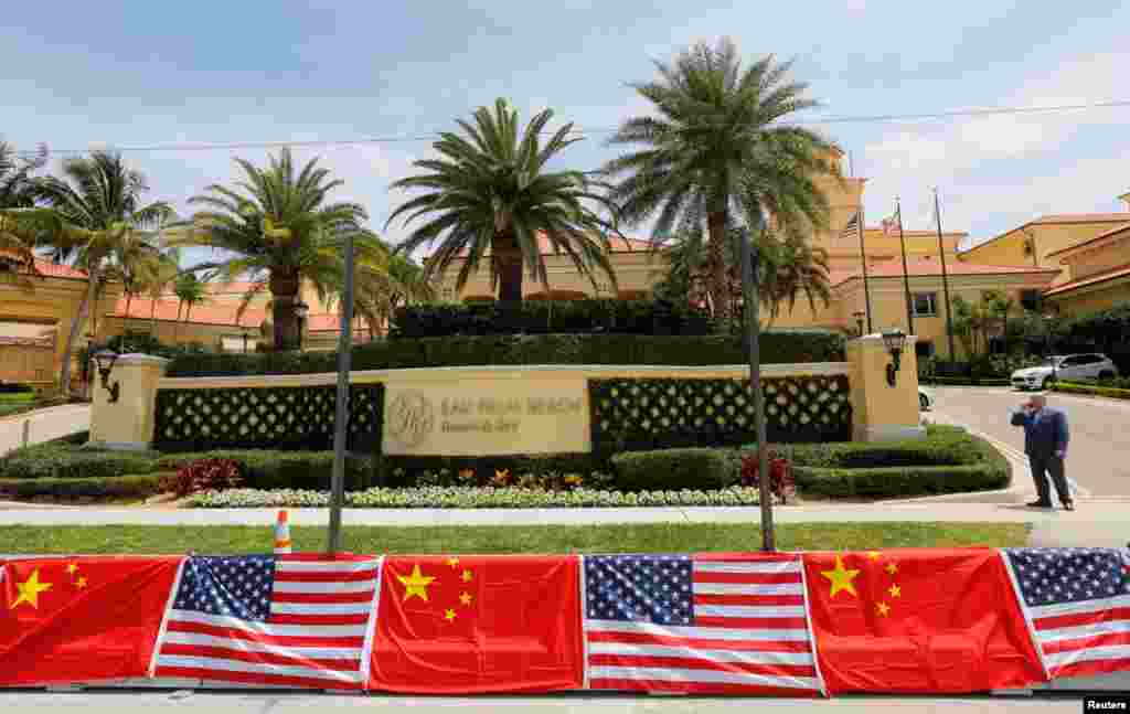 2017年4月5日,习近平一行将入住的酒店“水棕榈滩度假村”(Eau Palm Beach Resort & Spa)