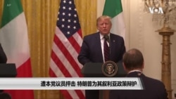 遭本党议员抨击 特朗普为其叙利亚政策辩护