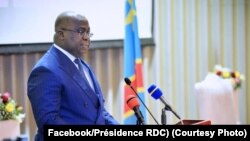 Président Félix Tshisekedi na édition ya yambo ya mokolo ya Afrika ya bitumba na kaniaka na Kinshasa, RDC, 11 juillet 2019. (Facebook/Présidence RDC)