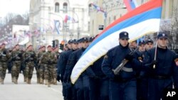 Pripadnici MUP-a Republike Srpske tokom proslave 9. januara u Banjaluci