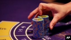 赌场赌桌上的筹码