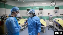 Sebuah rumah sakit yang menangani pasien virus corona di Iran. (Foto: MEHR)