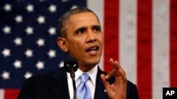 2014年1月28日奥巴马总统请奥巴马在国会发表年度国情咨文演说