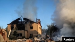 乌克兰东北部哈尔科夫市遭到俄罗斯的导弹攻击。（2024年5月10日）