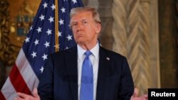 Novoizabrani predsednik Donald Tramp na konferenciji za medije u Palm Biču, Florida, 16. decembar, 2024. (Reuters/Brian Snyder)