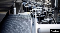 FILE - An undated handout picture of a Bavarian Nordic manufacturing line obtained by Reuters on Aug. 16, 2024. (Bavarian Nordic/Carsten Andersen via Reuters)