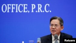 FILE - Chinese Vice Minister of Foreign Affairs Zheng Zeguang in Beijing, China, Dec. 13, 2019. 