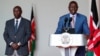 FILE - Kenya's President William Ruto flanked by his Deputy President Rigathi Gachagua at a press conference in Nairobi, Kenya July 19, 2024. 