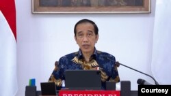 Presiden Jokowi dalam Ratas di Istana Kepresidenan , Jakarta, Senin (6/9) mengatakan pemerintah mewaspadai varian baru Corona, Varian Mu agar tidak masuk ke Indonesia (Foto: Biro Setpres)