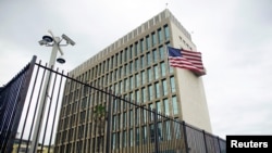 Kedutaan Besar Amerika Serikat di Havana, Kuba pada tanggal 19 Juni, 2017.