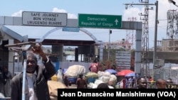 Un poste frontière entre le Rwanda et la RDC. 